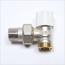 Angle Lockshield Regulating Valve. For connecxting Pex-Al-Pex pipe to radiators