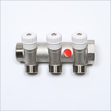 3V Port G 1" X  (M24X19) manifold with valve.