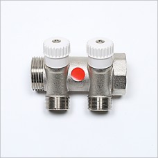 2V Port G 1" X  (M24X19) manifold with valve.